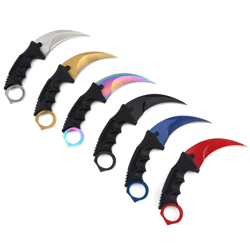 Best Selling Outdoor Plastic Handle Combat Military Tactical CSGO Knife combat knife