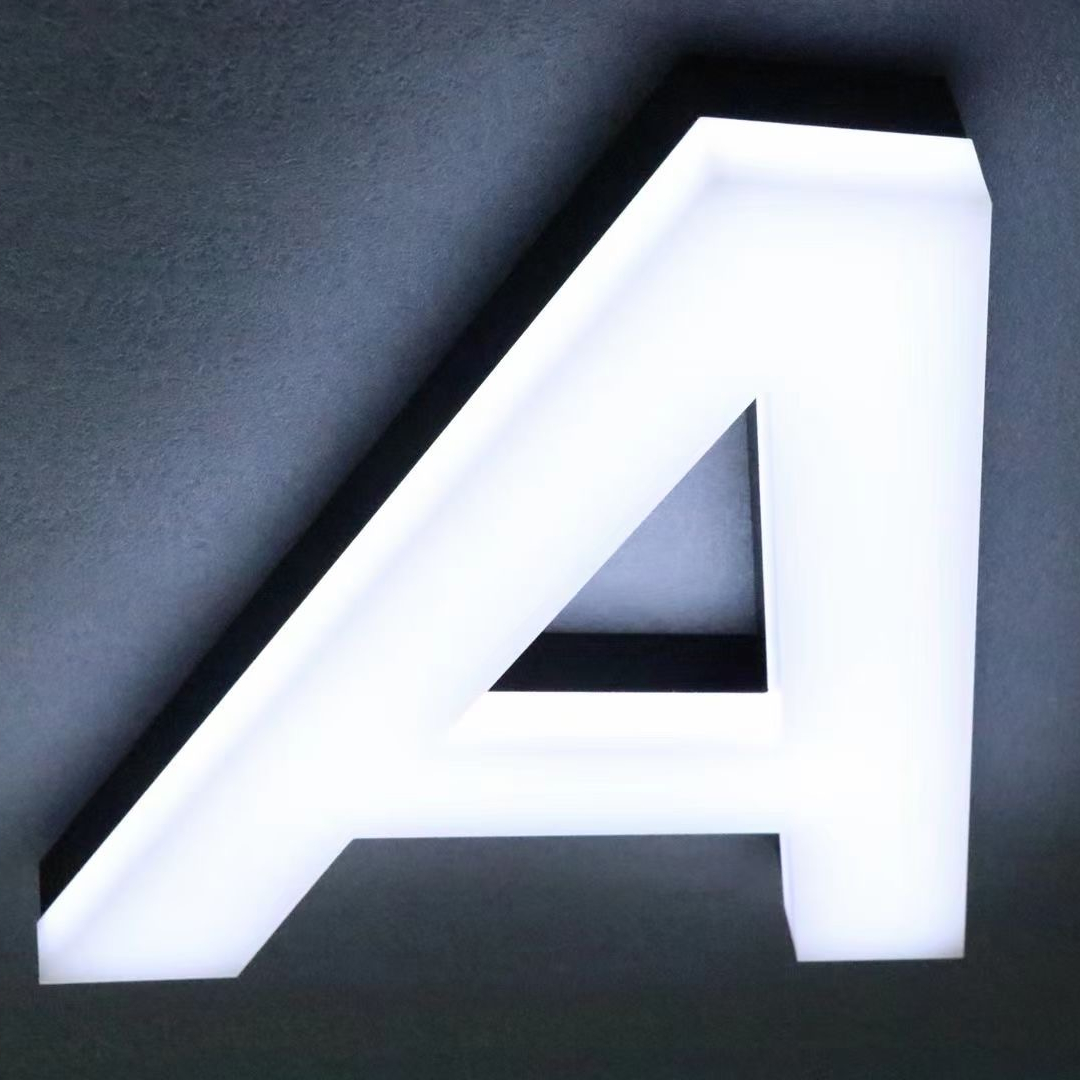 Горячая Распродажа Быстрая отправка прозрачная 3d акриловая буква большие светлые буквы Передняя подсветка знак доска