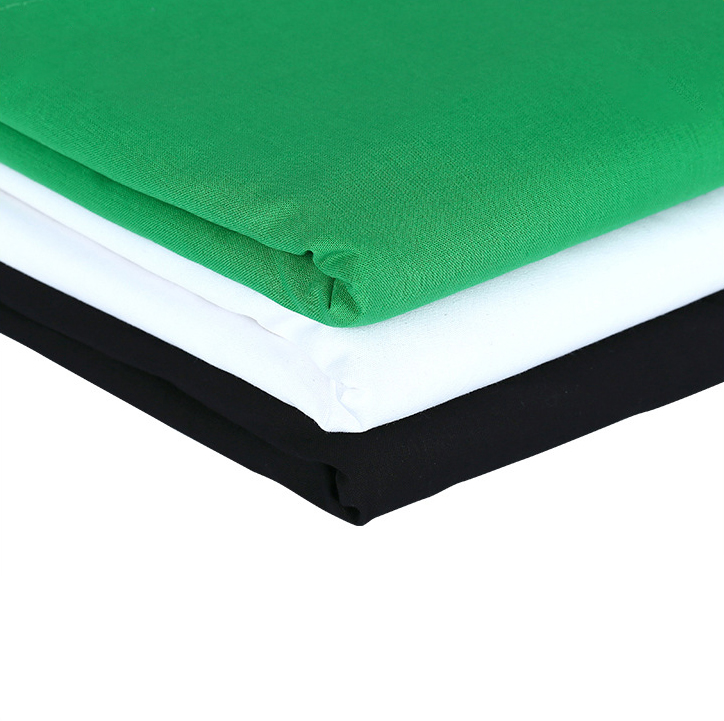 Green black white Pure Muslin Reusable Screen Chromakey Photo Video Photography Studio Fabric Backdrop for background