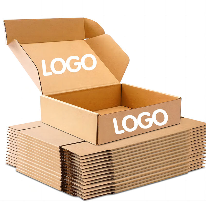 Custom Logo Shipping Corrugated Mailer Cardboard Gift Boxes Paper Boxes With Convenient Flat Shipping