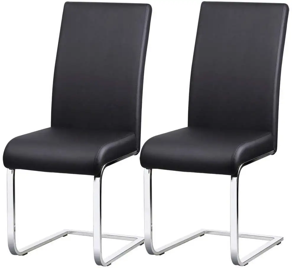 Restaurant Furniture Kitchen high back PU leather metal modern chairs Dinning/Dining room chair