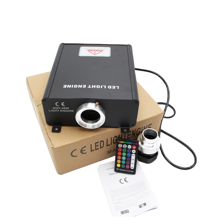 Super brightness 45W LED RGB Color illuminator for fiber optic chandelier using LED light engine