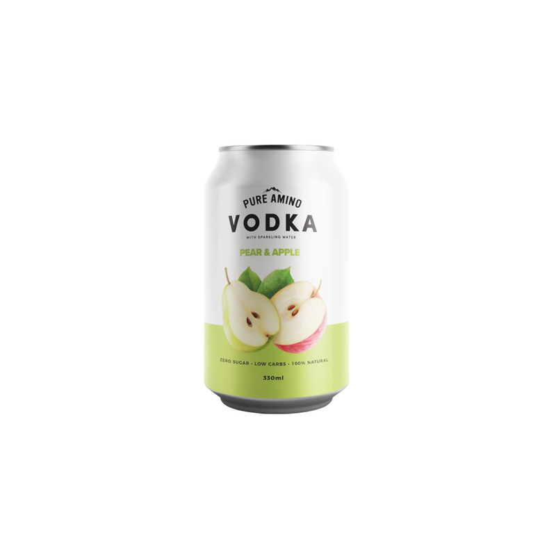 Best products 100% nature Zero Sugar Low Calories Pear and Apple Vodka Alcoholic Beverage 330ml Aluminum Can