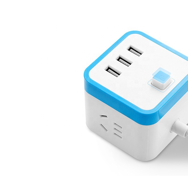 2020 новый дизайн 3 USB порта настенное зарядное устройство куб силовая плата розетка