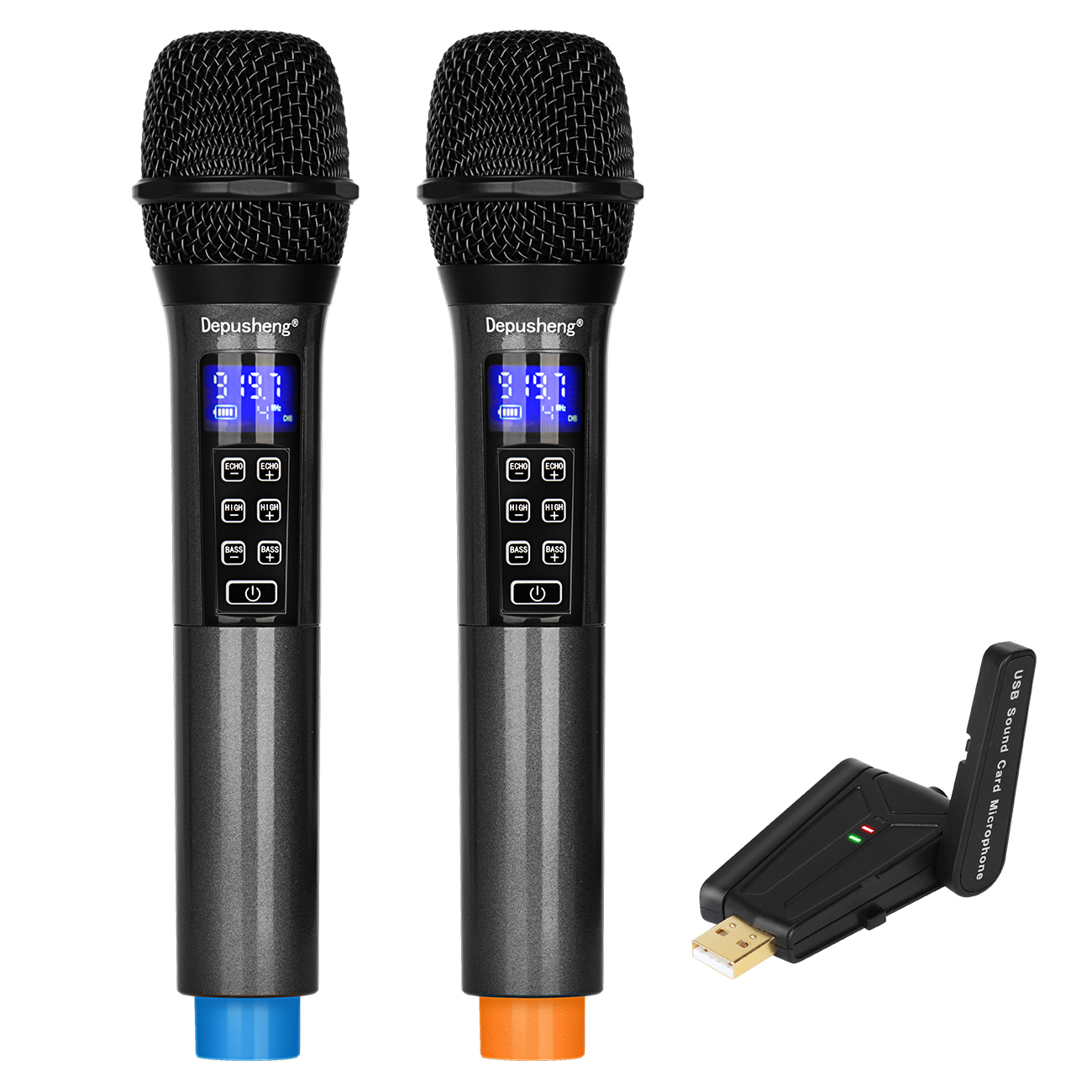 Прямая продажа с фабрики Depusheng W4 usb dual sing2 ручной профессиональный портативный беспроводной караоке-микрофон
