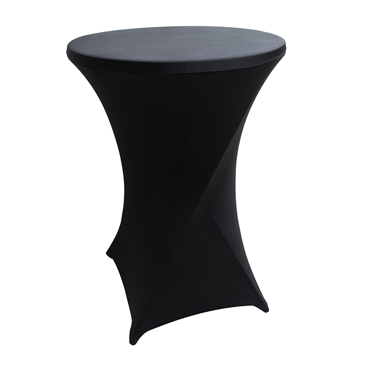 Round Fitted Stretch Cocktail Table Cover Spandex For Banquet Party