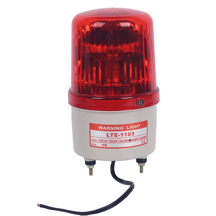 LTE-1103 Поворотная сигнальная лампа Dc12v/24v Ac110v/220v проблесковый маячок LTD-1103 Предупредительная Оборотная сигнальная лампа пластиковая лампа 10 Вт китайский