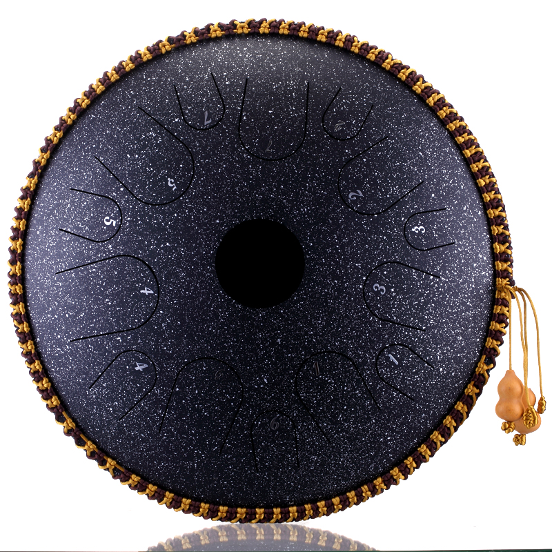 Новый дизайн 14 ''стали язык барабан бак Handpan бесплатной сумкой и молотки