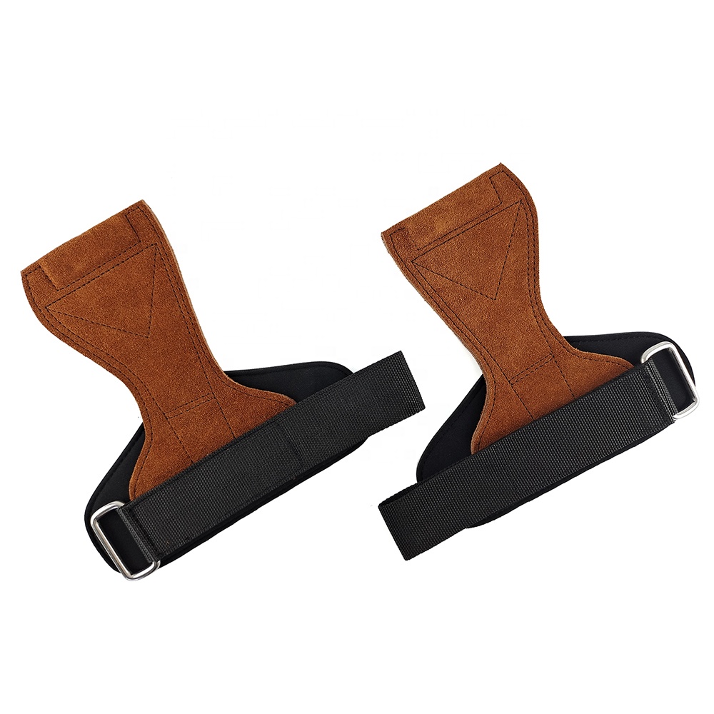 Heavy Duty Leather Power lifting Grips