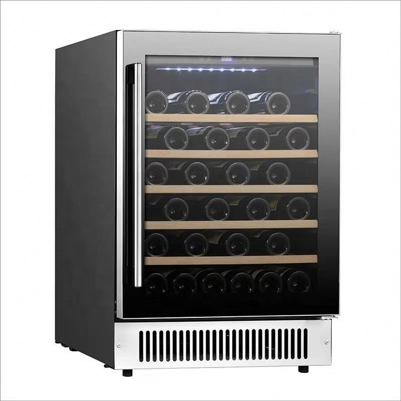 Factory custom compressor cooling over 100bottle wine cooler modern design
