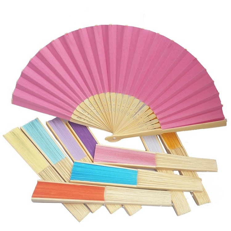 Fashion Hot Sale Bamboo Hand Held Fans Mini Handfan With Custom Logo