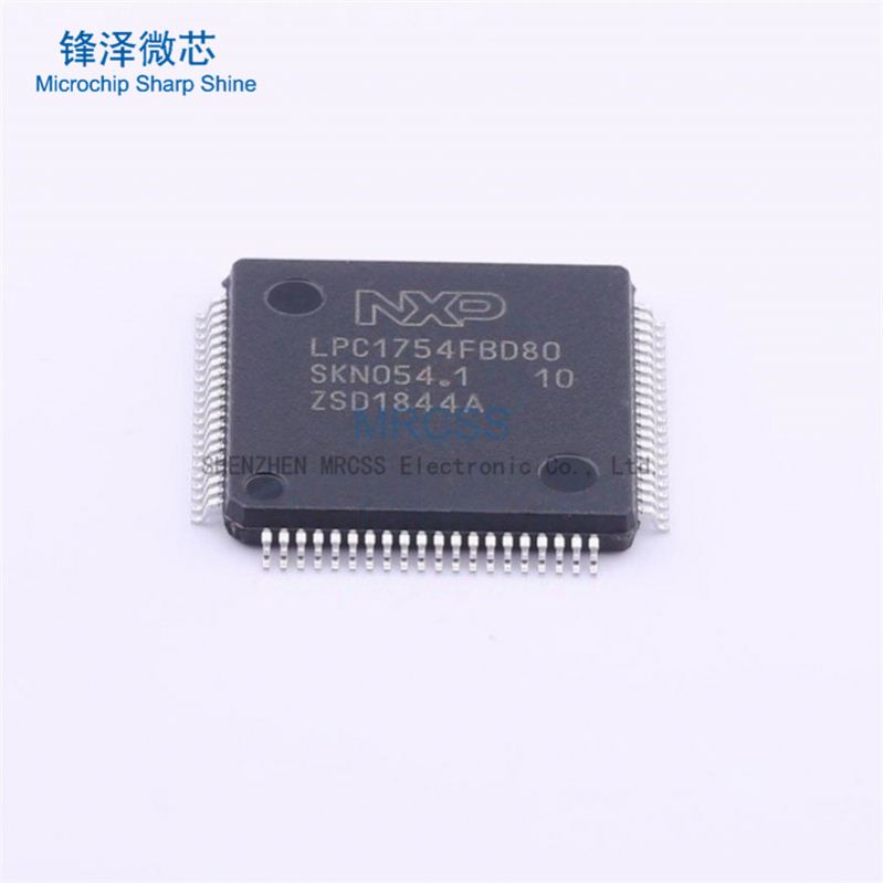 MCU LPC1754FBD80 LPC1754 ARM Cortex M3 RISC 128KB Flash 2,5 V/3,3 V 80LQFP электронный компонент