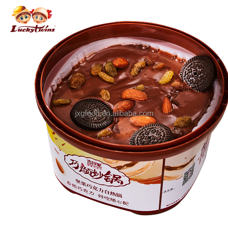 Newest Self-heating hot pot wholesale chocolate self-heating mini chocolate fondue for sharing