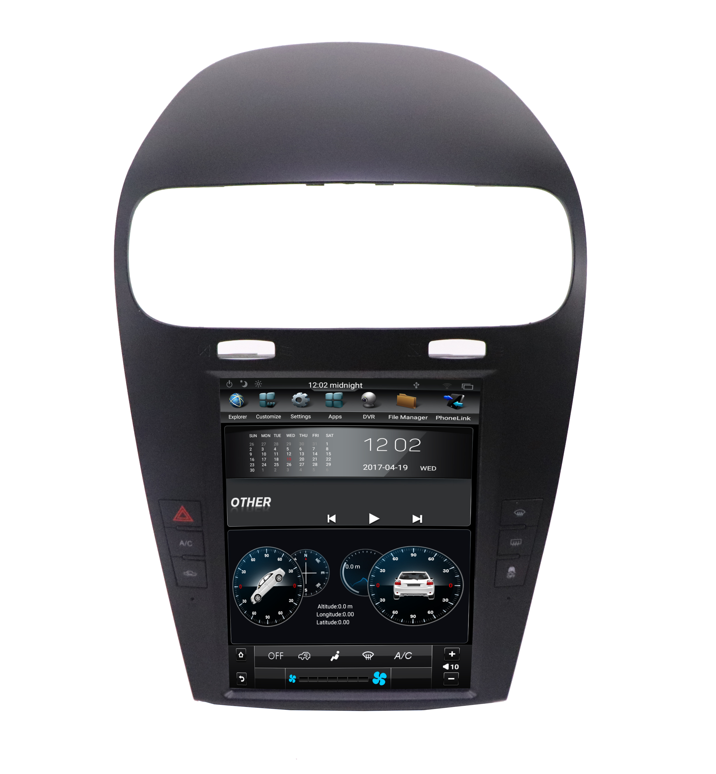 Оптовая продажа 9,7 ''Tesla Style Android9.0 автомобильный DVD-плеер для Dodge Journey Fiat Freement автомобильное радио с GPS Wifi BT Playstore