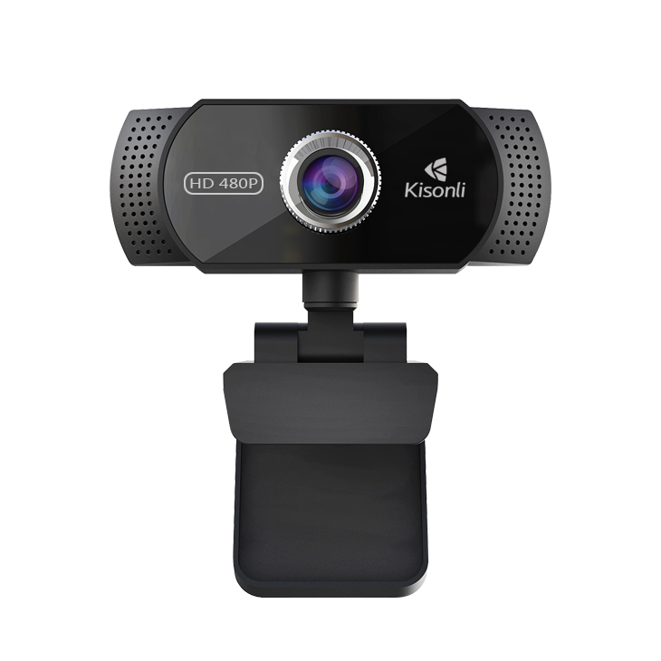 Kisonli маленькая Гибкая веб-камера usb 480p с микрофоном