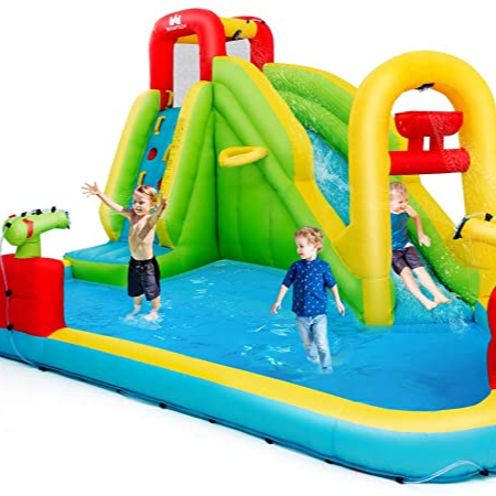 Child playground giant portable outdoor swimming pool amusement equipment inflatable theme water park with slide for sale