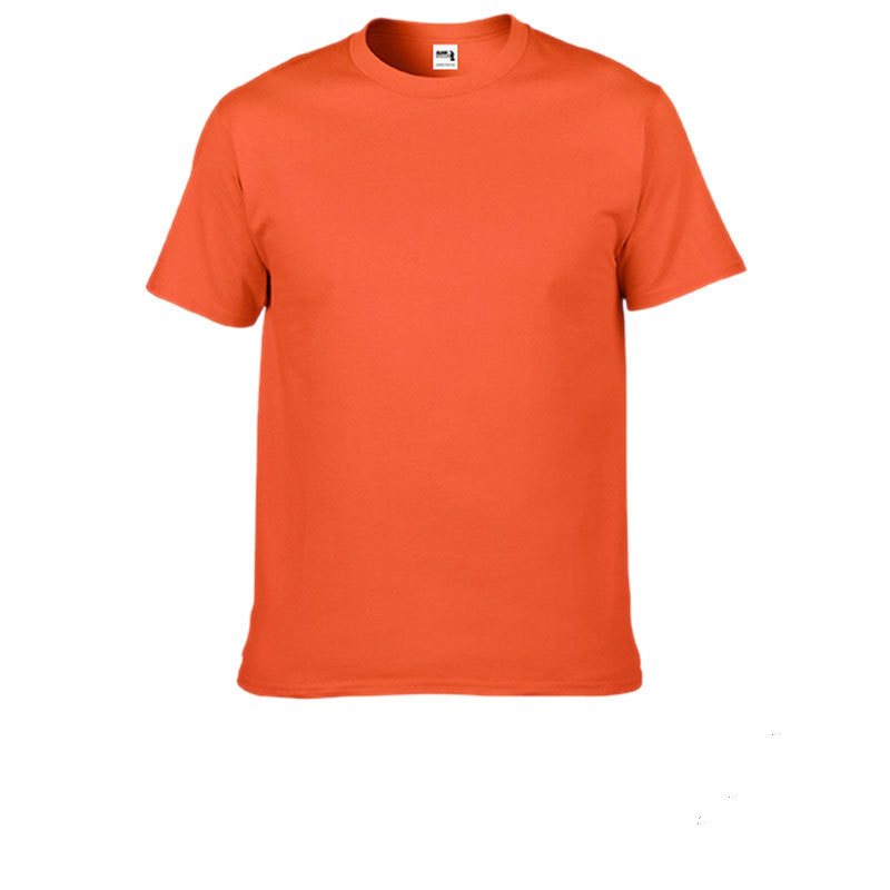 Crewneck Tee Short Sleeve Organic Cotton T-shirt 210 Grams Big Size 100% Cotton Solid Stock T-shirt