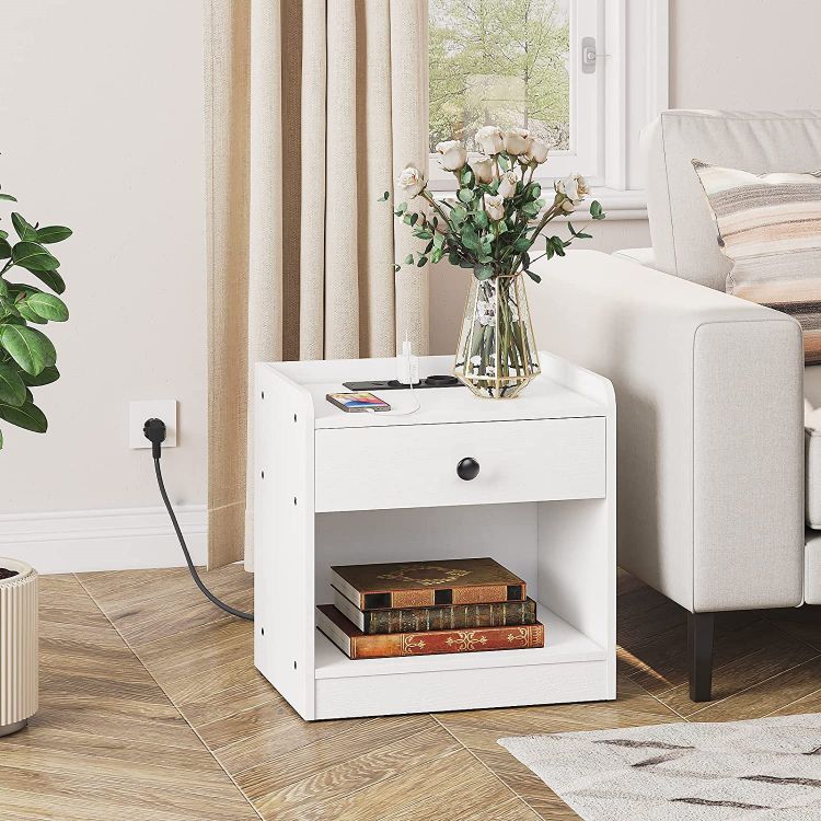 Wholesale Wooden Side Tables, HOOBRO Brand Wood End Table, Particle Board & MDF Lamp Accent Table for Living Room Bedroom