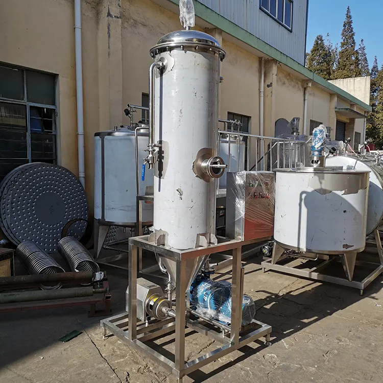 300L 500L 1000L Milk Juice Vacuum Degasifier / Degassing Unit / Deaerator