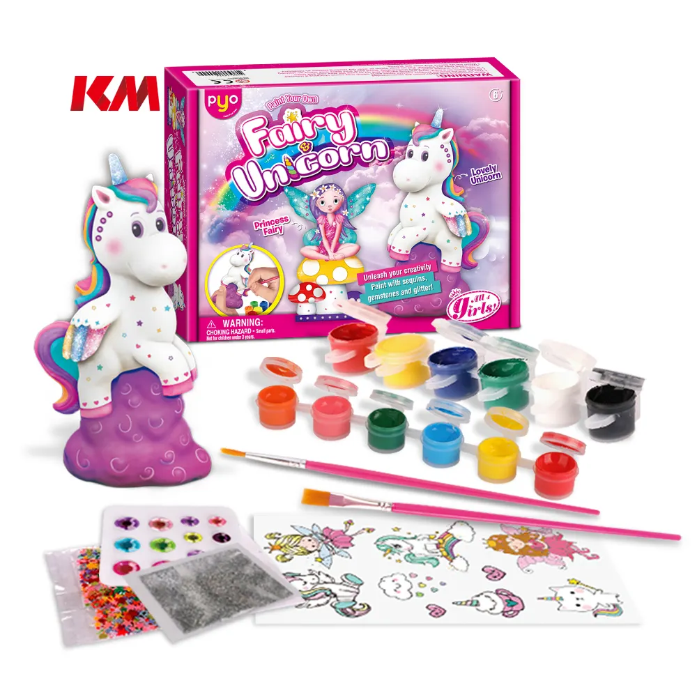 Amazon hot sell DIY Unicorn Painting kit toys drawing kit educational arts and crafts diy toys