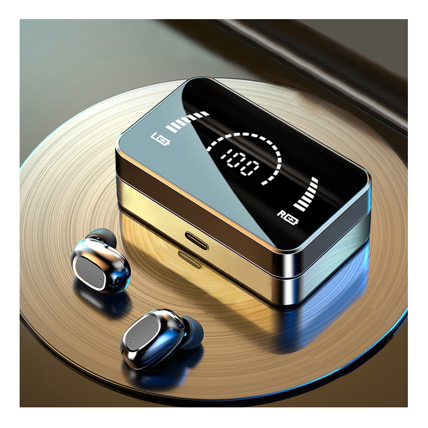 BTv5.0 True stereo Wireless Earbuds Mirror Led Display Headset 2000mAh Power Bank TWS auriculares gaming Headphones