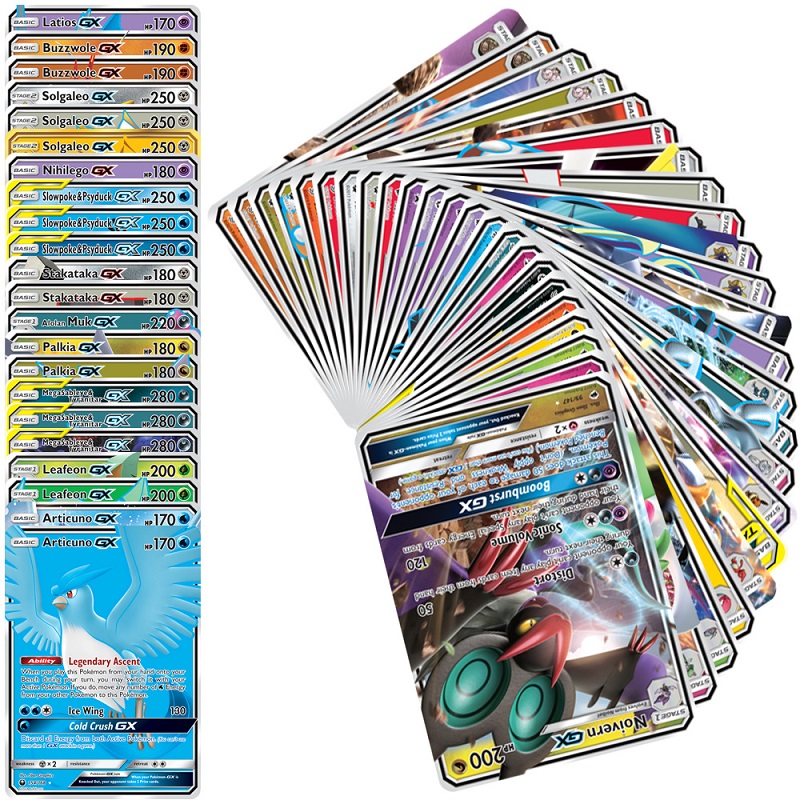 TCG Poke mon Английский Испанский Французский блестящие открытки 100 шт./набор Poke mon Charizard Pikachu коллекция флэш-карт