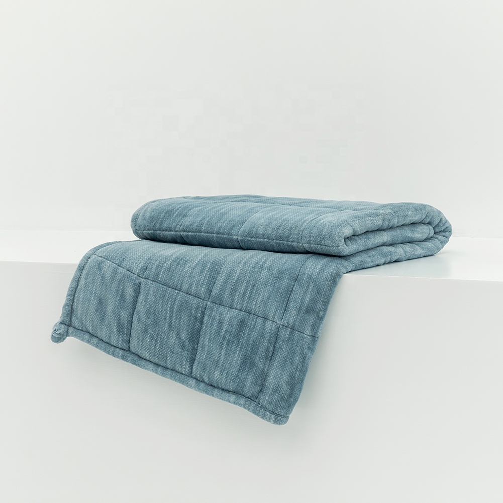 Better sleep заказной цветовой хлопок minky Sensor 48 "* 72" 10 фунтов тяжелых одеял