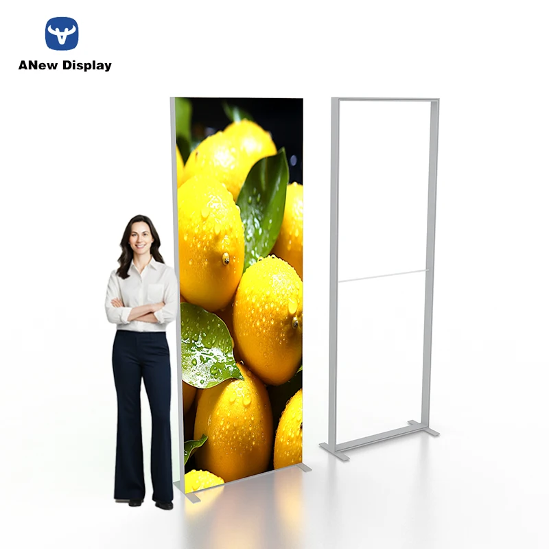 Custom Tool Free Seg Double Sided Fabric LED Display Advertising Banner Lightbox Photo light Box Exhibition Booth light Box