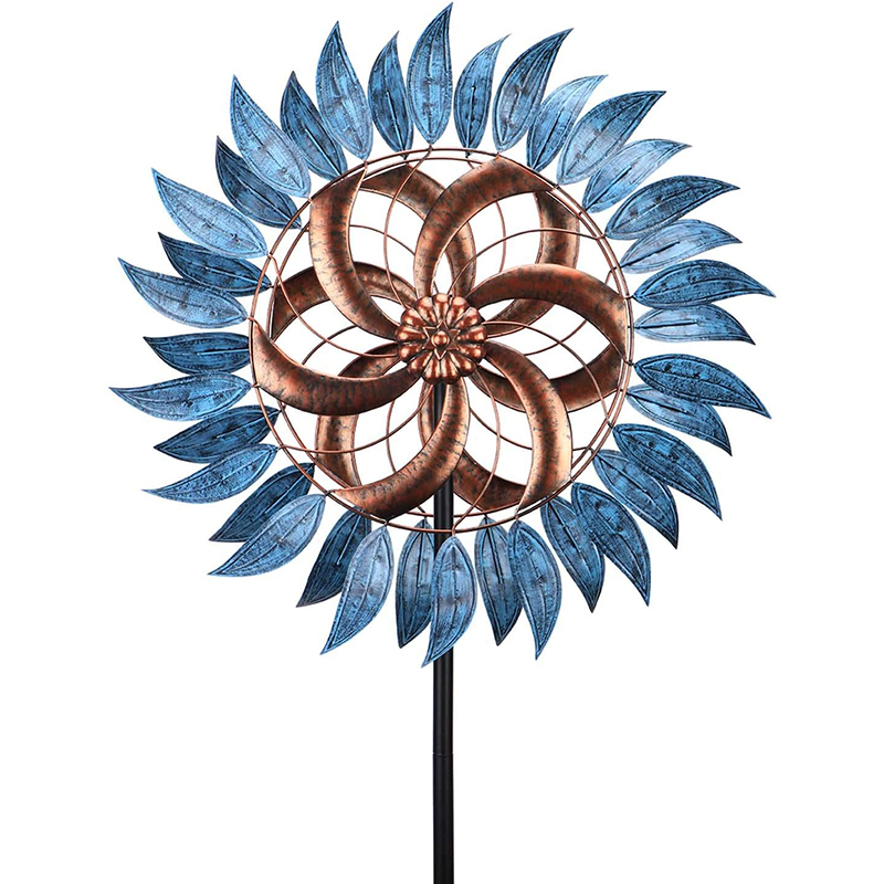 Наружный спиральный хвостовой крючок для сада, kenetic helix solar light wind spinner 3d manufacture