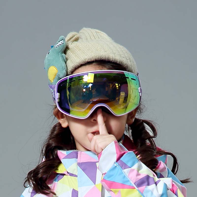 Custom Strap Ski Goggles High Quality Snow Goggles Girls Sporting Ski Goggles