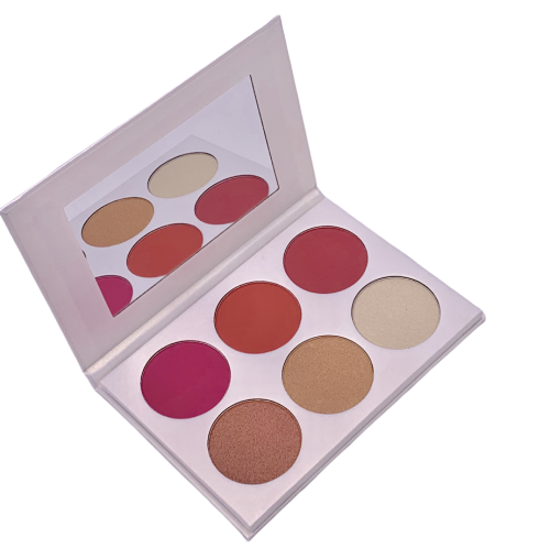 OEM кожи glow high shimmer щека Румяна 6 цвет private label румяна палитра