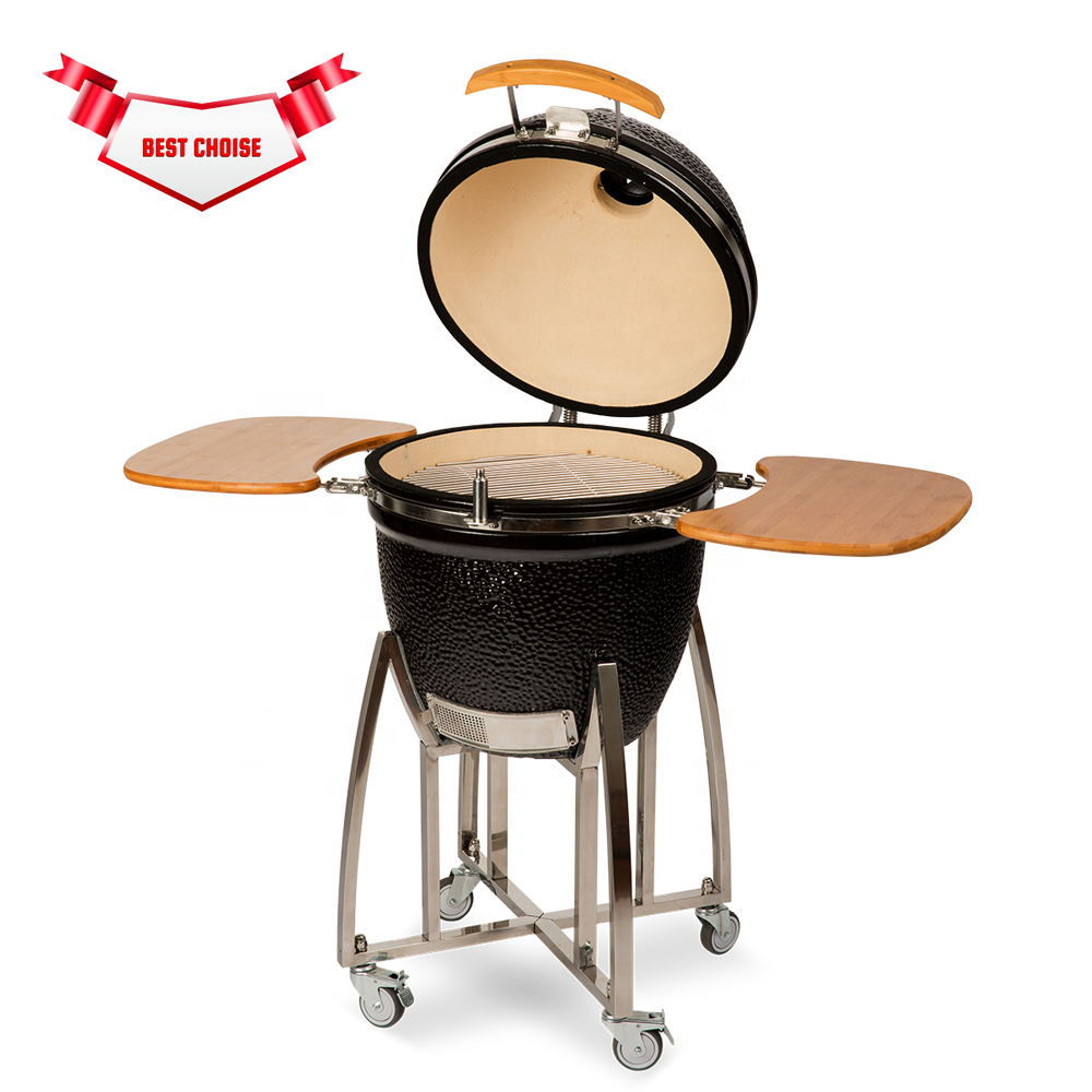 SEB / STEEL EGG BBQ 21 inch Black Charcoal ceramic grill guru chef kamado