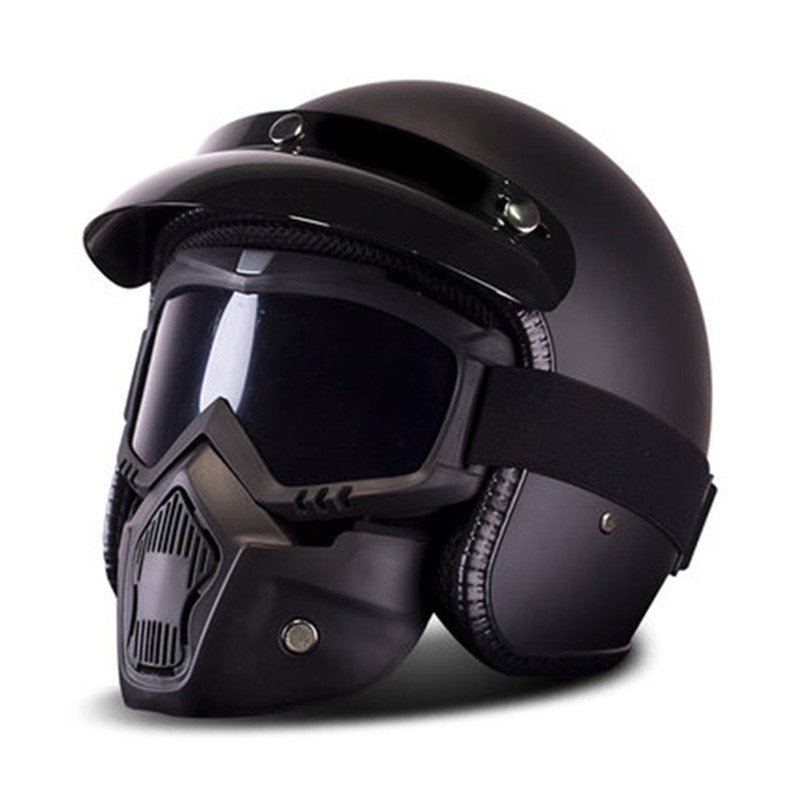 New Motorcycle Helmet Retro Vintage Snthetic Caco Motorcycle Racing 3/4 Open Helmet Caco Motorcycle