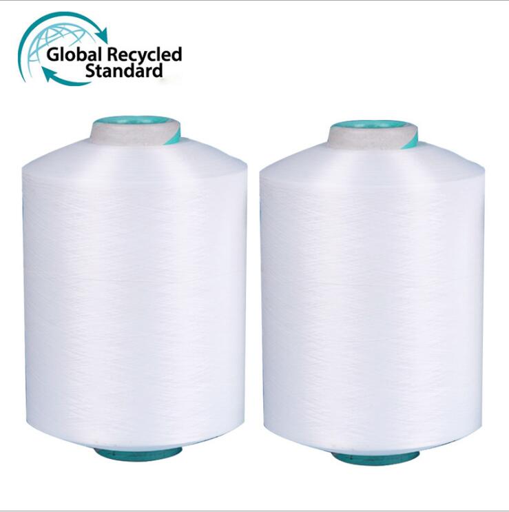 Eco-friendly 70D/48F Nylon 6 Recycled DTY Yarn GRS Certified Anti-Bacteria and Anti-Pilling Raw Pattern Texturized Yarn
