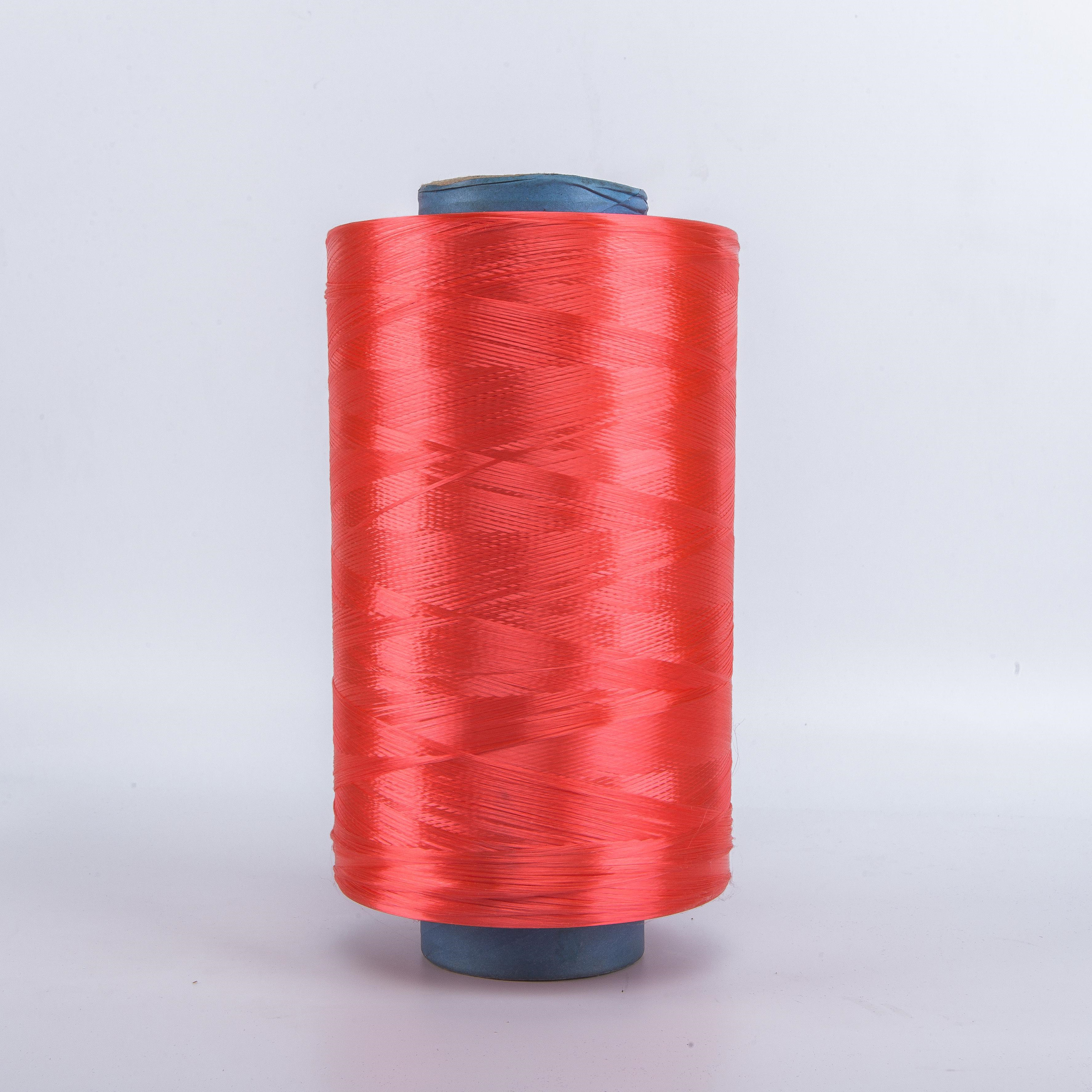 Red UHMWPE high strength Wear well yarn fiber twisted uhmwpe fiber