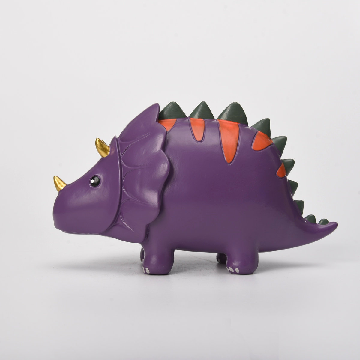 Cartoon Dinosaur Craft Resin Big Boy Coin Cute Child Piggy Money Bank For Kid