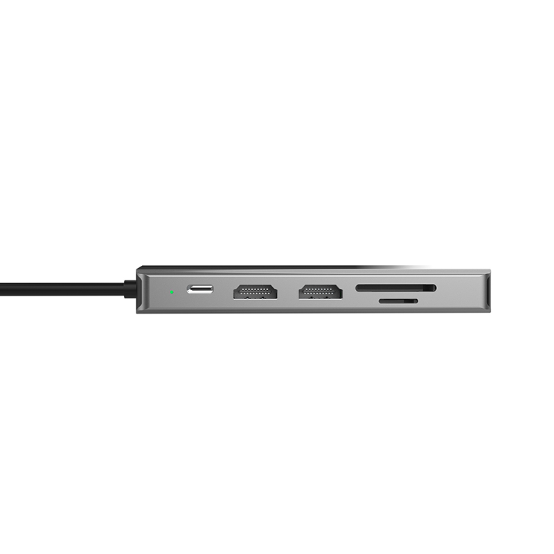 Портативный для путешествия дизайн алюминия высокой скорости 10 в 1 usb-кабель типа C usb Hub адаптер Usb-c Мини Портативный Док-станция