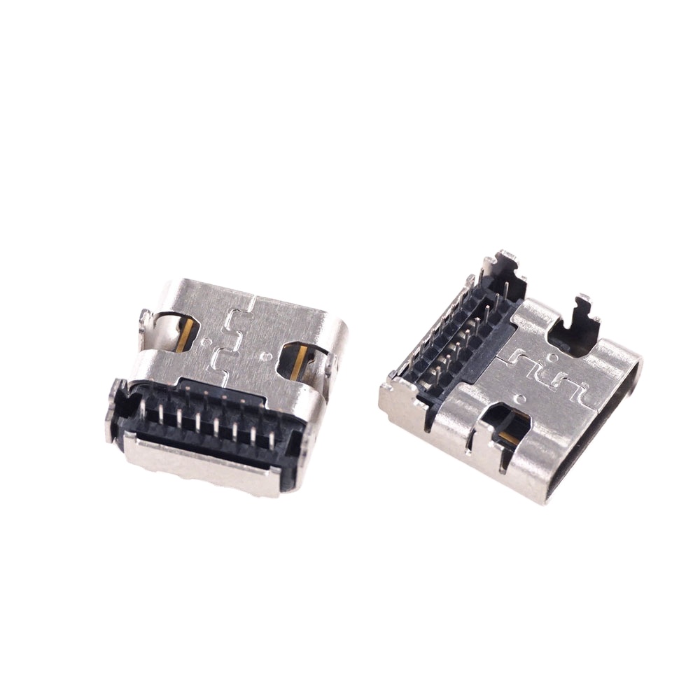 Разъем USB Type C 3,1 гнездо 16 Pin DIP сквозные отверстия PCB горизонтальная розетка Type-C