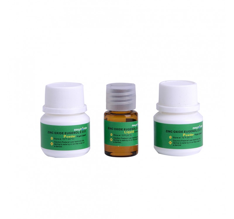Стоматологические цементы EASYINSMILE оксид цинка EUGENOL Z.O.E 10 г мощность 2 шт. 6 мл жидкость 1 шт.