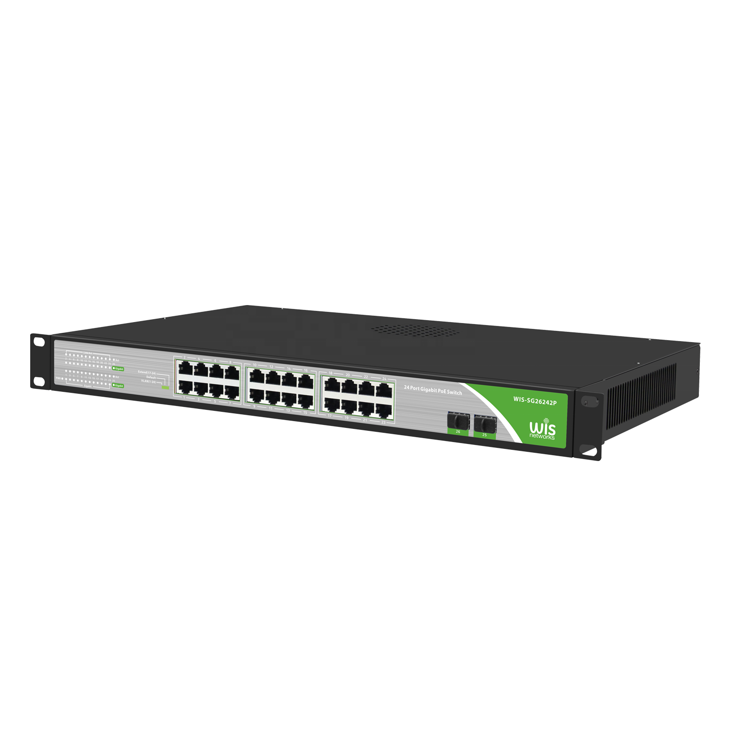 Сетевой коммутатор WIS, гигабитный коммутатор Ethernet с 24 портами, netFiber mikrotik netPower