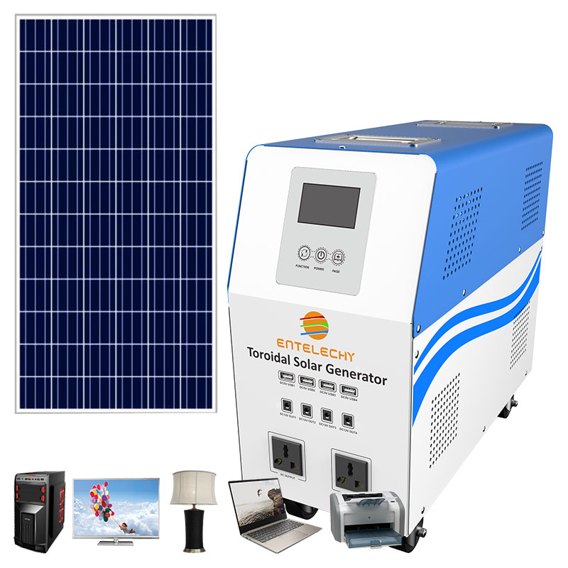 Entelechy Lithium battery generator with solar powered generator 2000w 3000w 5000w AC110v/220v solar power generator
