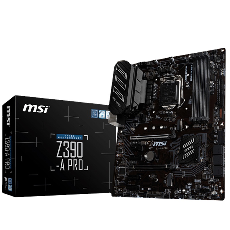 Новый MSI Z390-A PRO Материнская плата LGA 1151 Intel Z390 DDR4 64GB Core i9/i7/i5/i3 оригинальные настольные MSI Z390-A PRO Материнская плата 1151 М. 2