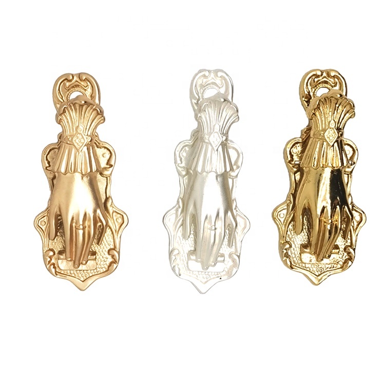 Fashion Lady's Hand Shaped Book Clip Gold Metal Paper Clips Metal Clamp for Traveler's Notebook Antique Clamp