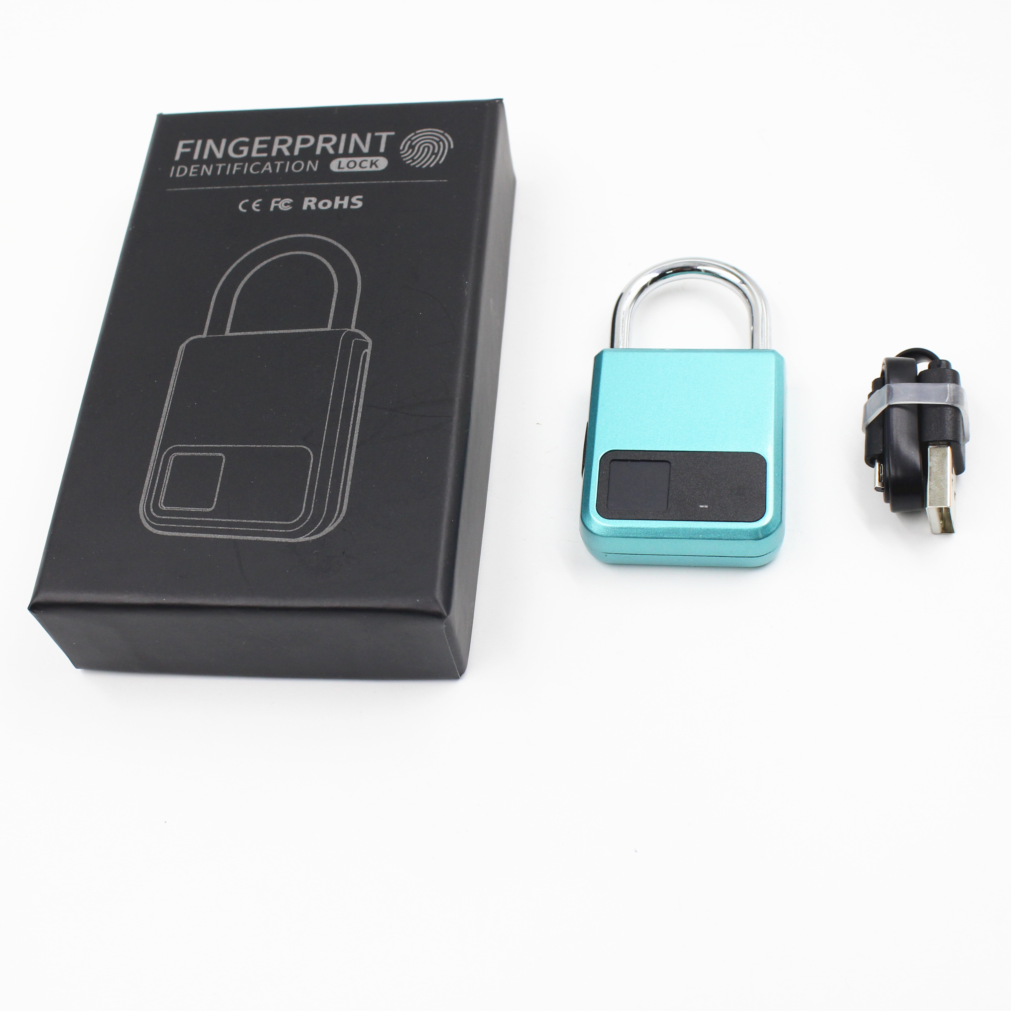 2019 Keyless Heavy Duty Square Mini Lock Fingerprint