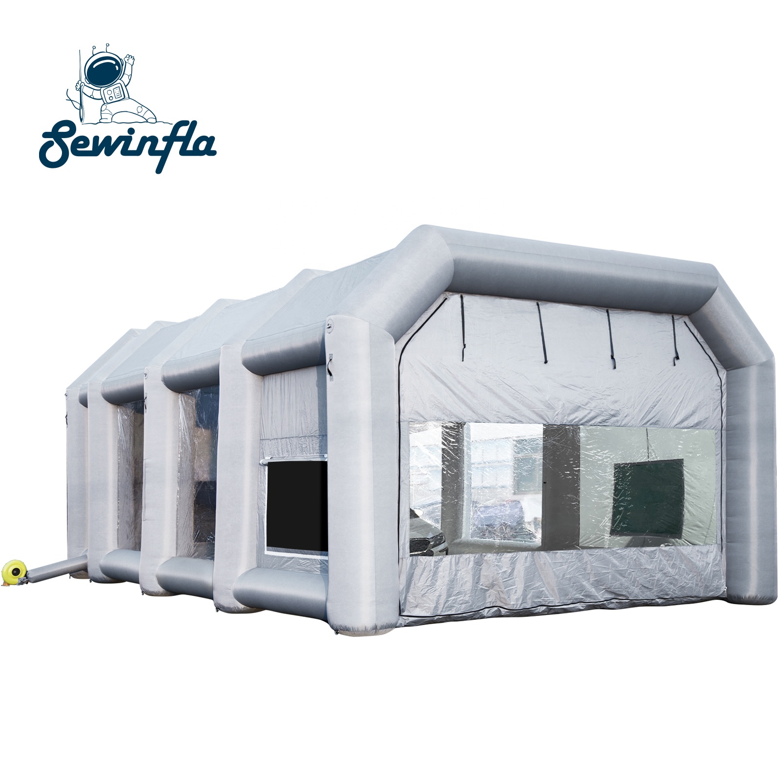 Sewinfla надувная покрасочная камера 30x20x13 футов с воздуходувками профессиональная надувная покрасочная камера портативная покраска для автомобиля палатка