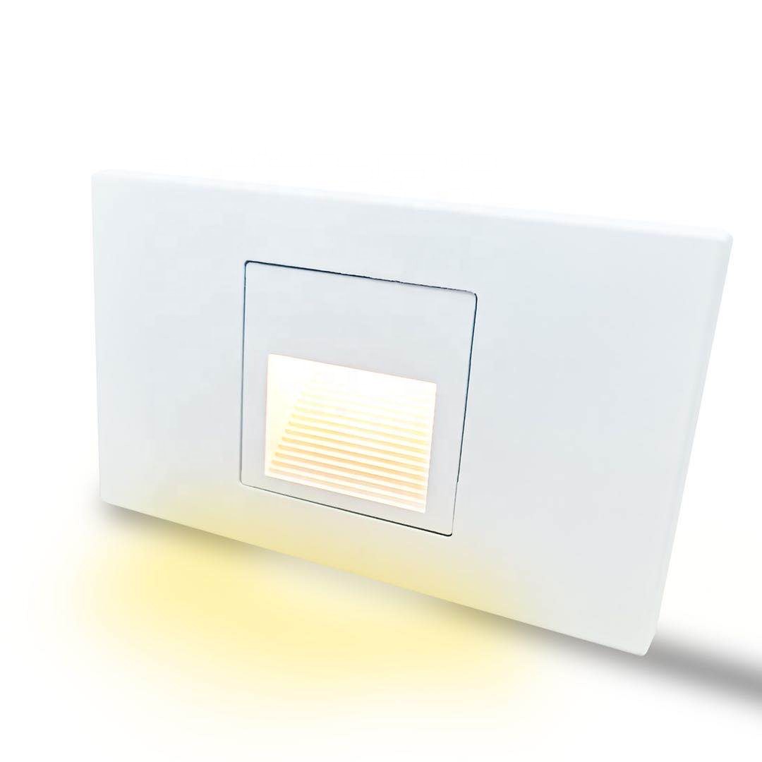 Recessed Ip65 Waterproof Hotel Switch Stair Case Step Lights Exterior Wall Mount Indoor Outdoor Led Stair Wall Lights