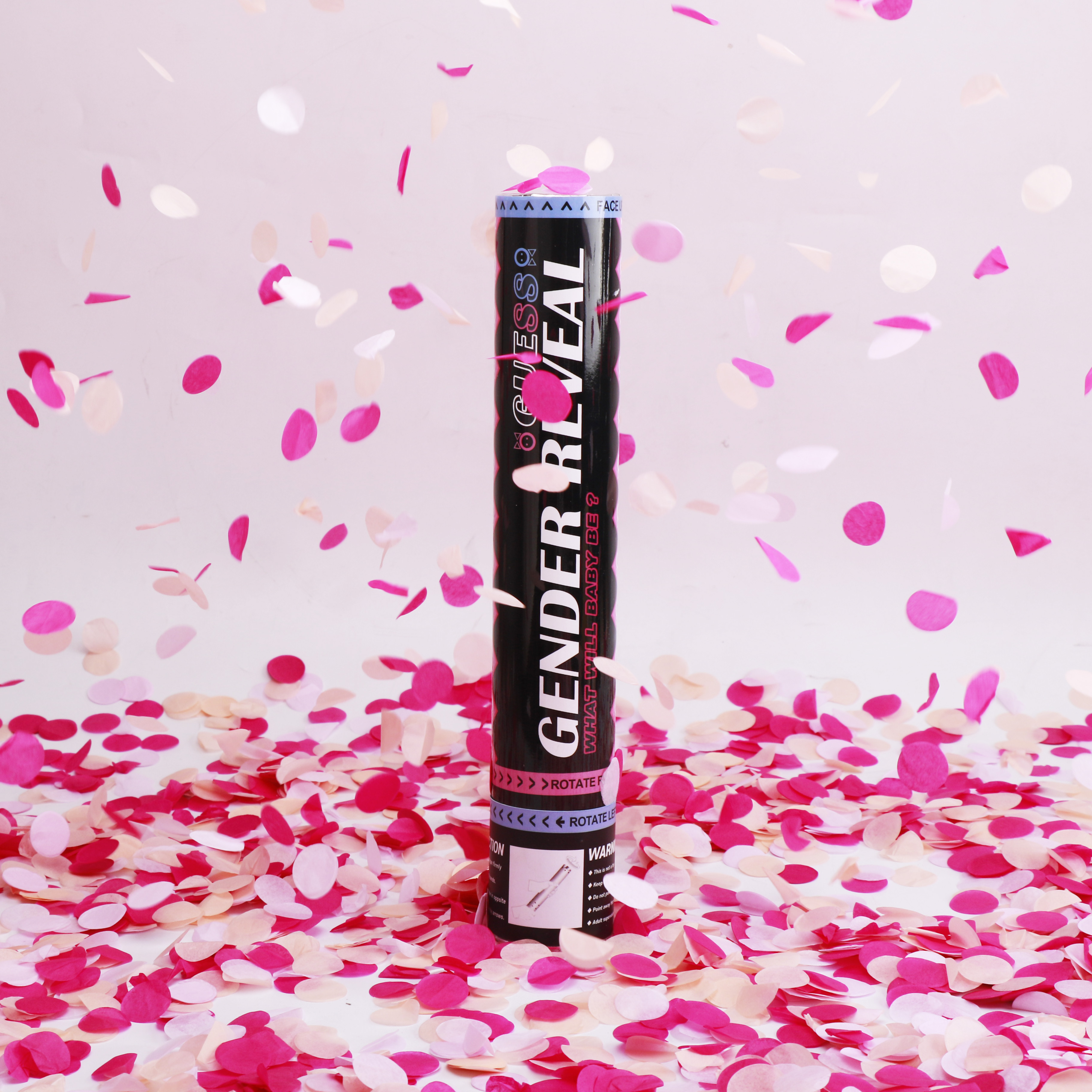 (6 Pack) Large (12 Inch) Confetti Cannons Air Compressed Party Poppers Indoor And Outdoor