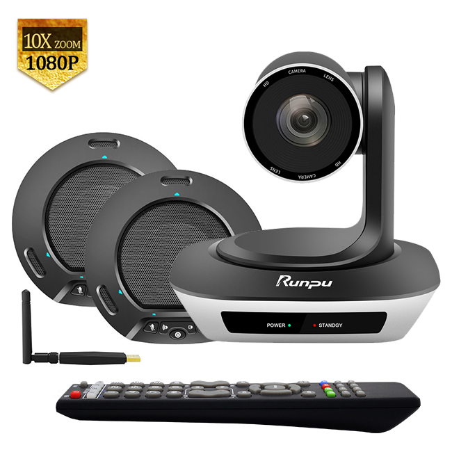 W50 PTZ Confer камера поток 10X 1080P USB 60 угол 2 микрофона конференции беспроводной динамик видео конференц-система 360