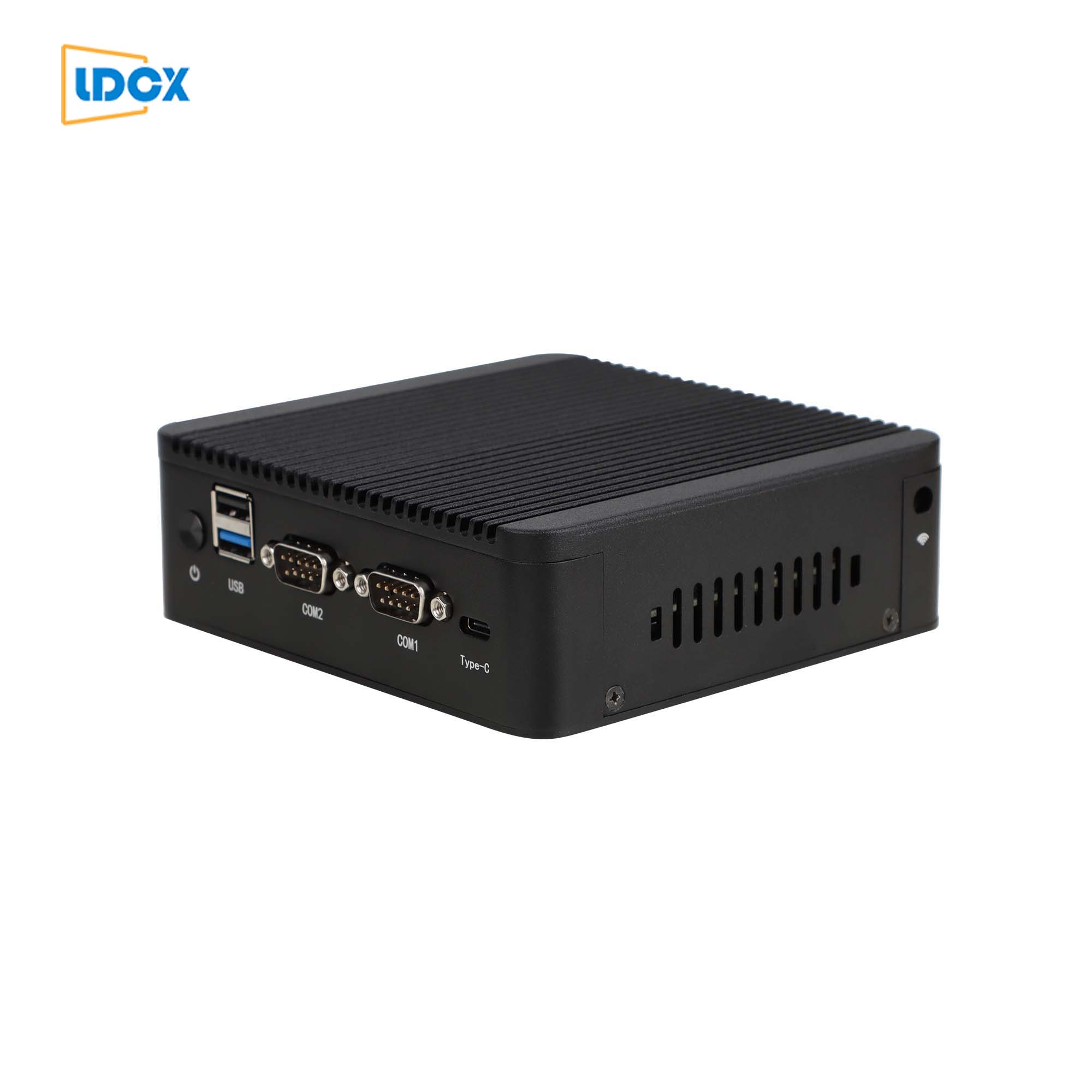 LDCX J4125 quad core dual network NUC all aluminum fan free mute Mini PC
