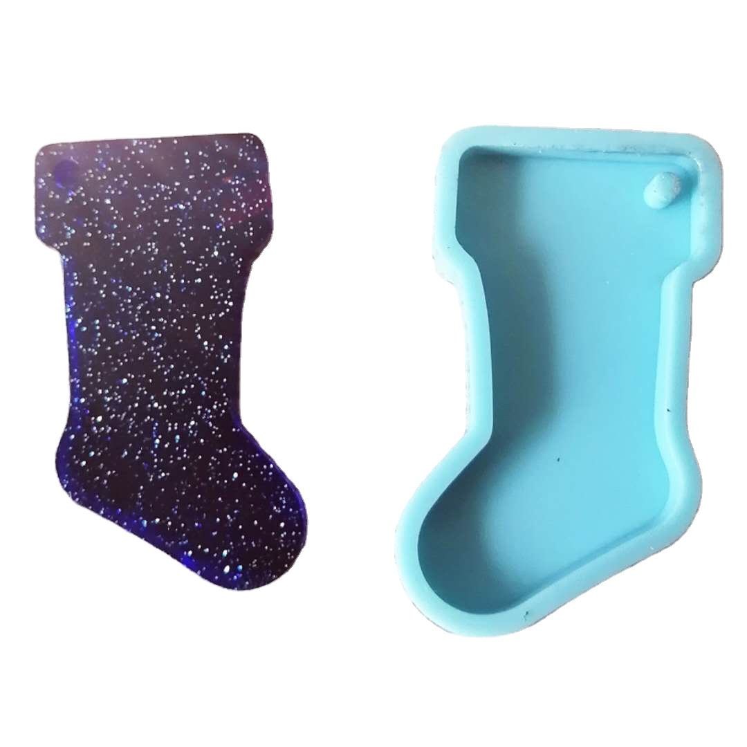 silicone Christmas stocking socks mold for Christmas decoration